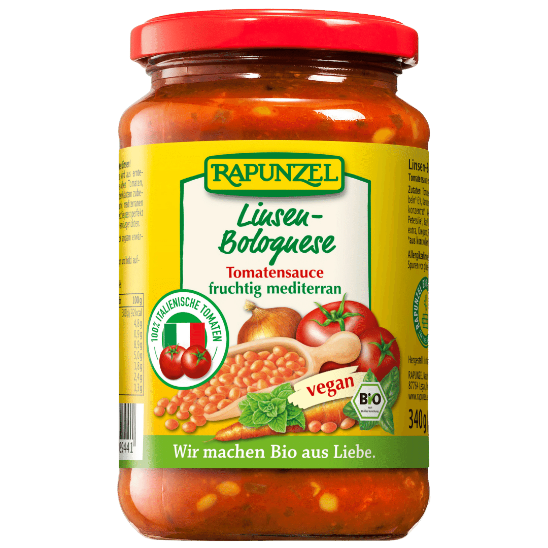 Rapunzel Bio Tomatensauce Linsen Bolognese