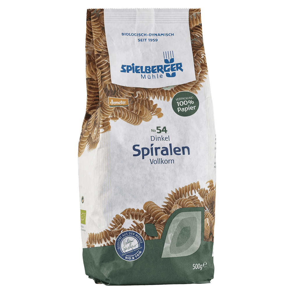 Bio Dinkel Spiralen Vollkorn Von Spielberger Bei Greenist De