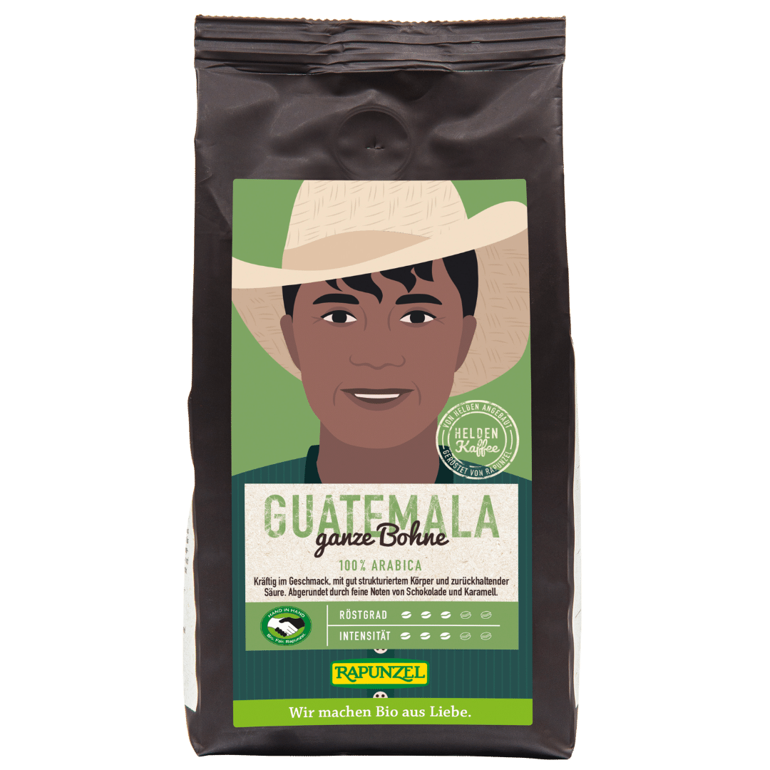 Bio Heldenkaffee Guatemala Ganze Bohne Von Rapunzel Bei Greenist De