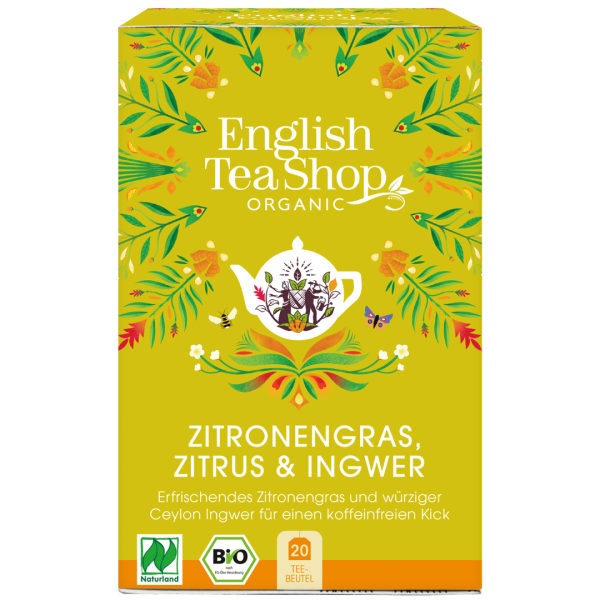English Tea Shop Bio Zitronengras, Zitrus &amp; Ingwer