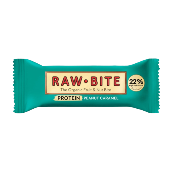 RAW BITE Bio Protein Peanut Caramel Riegel