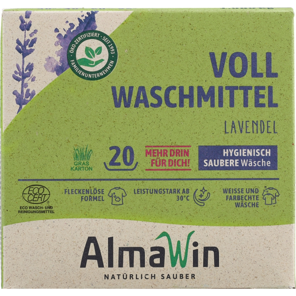 AlmaWin Vollwaschmittel Lavendel