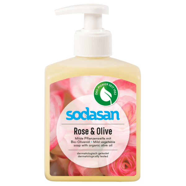 Sodasan Flüssigseife Rose &amp; Olive