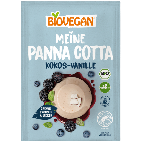 Biovegan Bio Meine Panna Cotta Kokos-Vanille