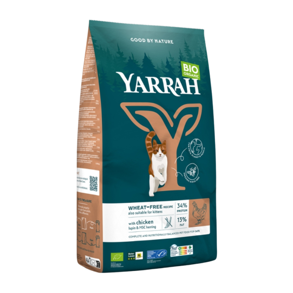 Yarrah Bio Katzentrockenfutter Huhn &amp; Fisch