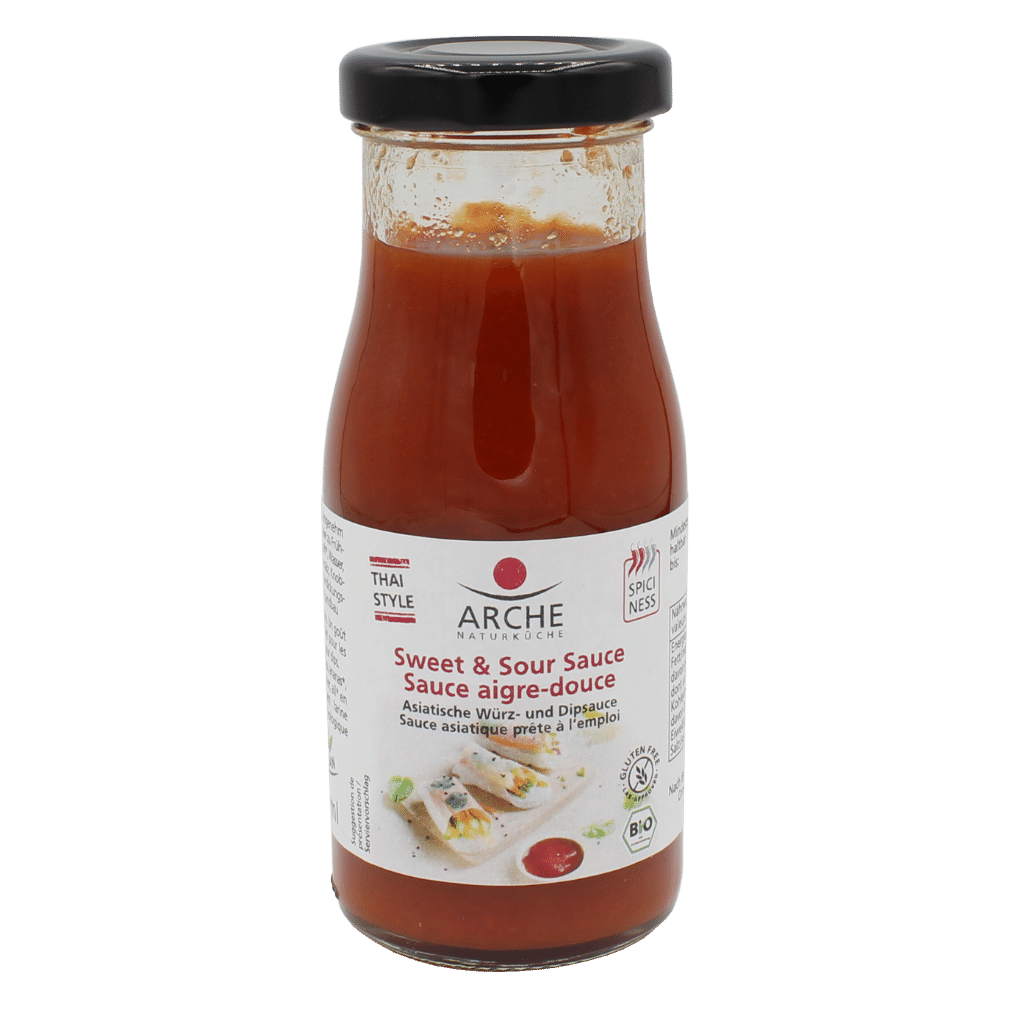 Bio Sweet Sour Sauce Thai Style von Arche Naturk che bei greenist.de