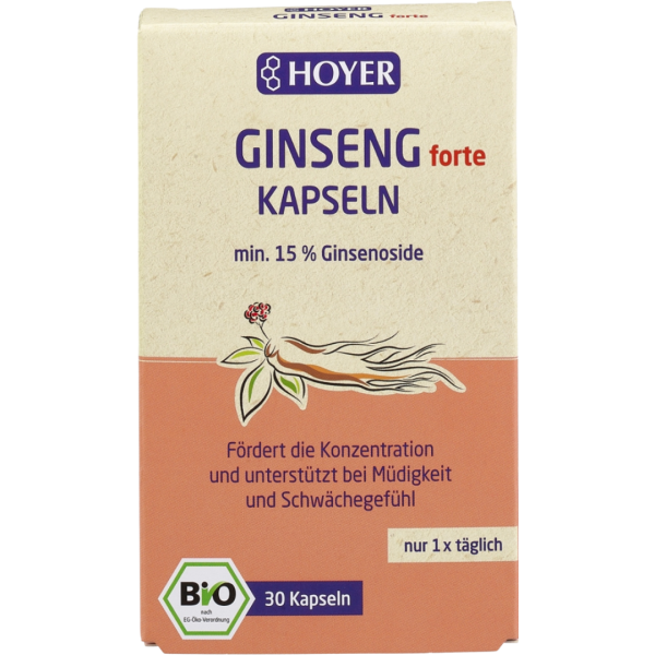 Hoyer Bio Ginseng Kapseln 30 St