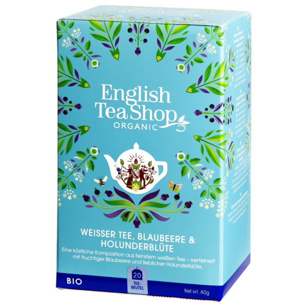 English Tea Shop Bio Weißer Tee Blaubeere &amp; Holunder
