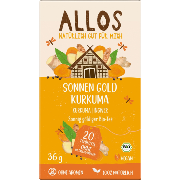 Allos Sonnen Gold Kurkuma Tee