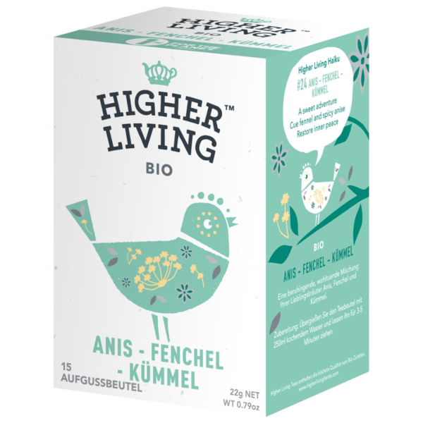 Higher Living Bio Anis-Fenchel-Kümmel, 15Btl