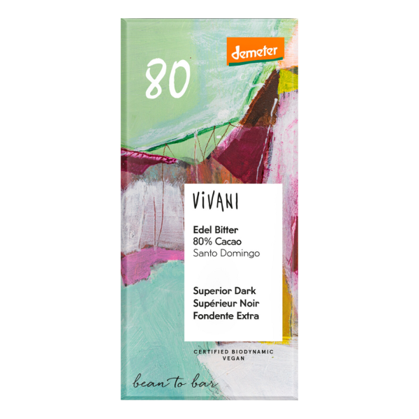 Vivani Bio Edel Bitter 80 % Cacao