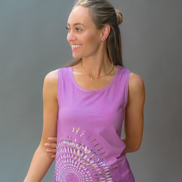 Spirit of Om Yoga-Top - Peace OM - Viola