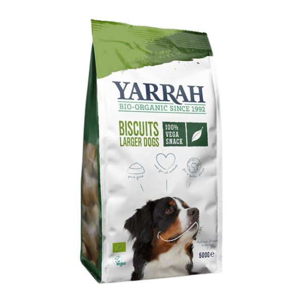 Yarrah Bio Hund Snack Kekse groß vegan