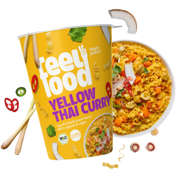 feelfood® Bio Yellow Thai Curry Instant Lunch, 85g