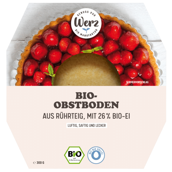 Werz Bio Obstboden aus Rührteig MHD 21.10.24