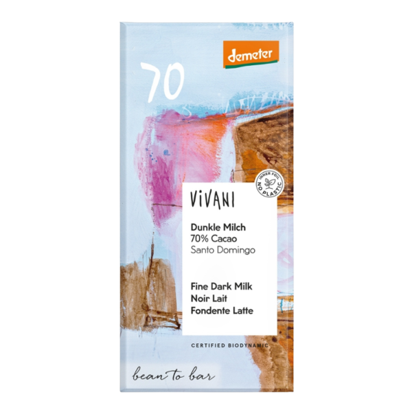 Vivani 8 Dunkle Milch 70 % Cacao Demeter