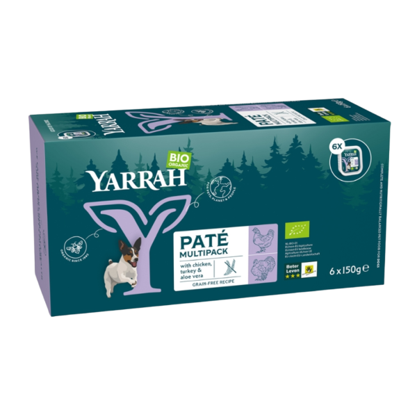 Yarrah Bio-Hundefutter Pastete mit Huhn und Truthahn