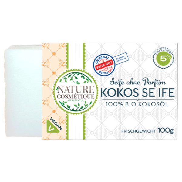 Nature Cosmétique Kokosseife naturrein