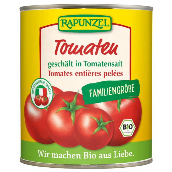 Rapunzel Bio Tomaten geschält in der Dose