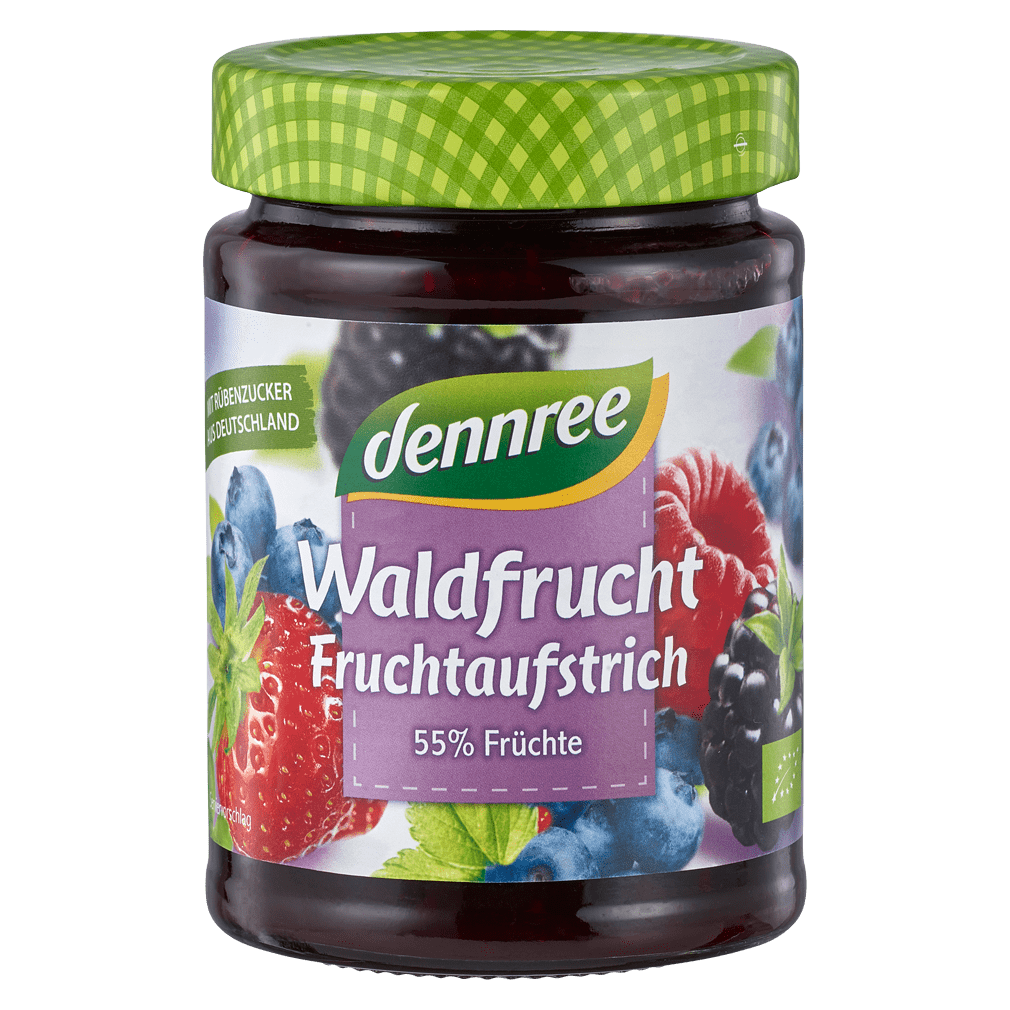 Bio Fruchtaufstrich Waldfrucht von dennree bei greenist.de