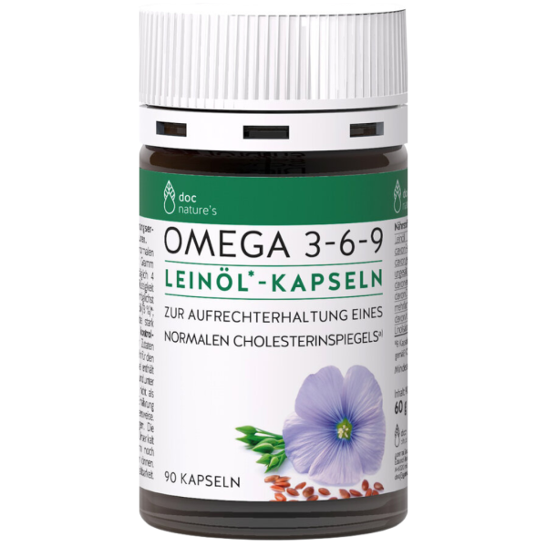 Doc Nature’s Omega 3-6-9 Leinöl Kapseln, 90 St