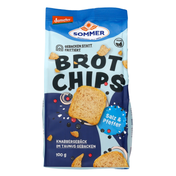 Sommer Bio Brot Chips Salz &amp; Pfeffer