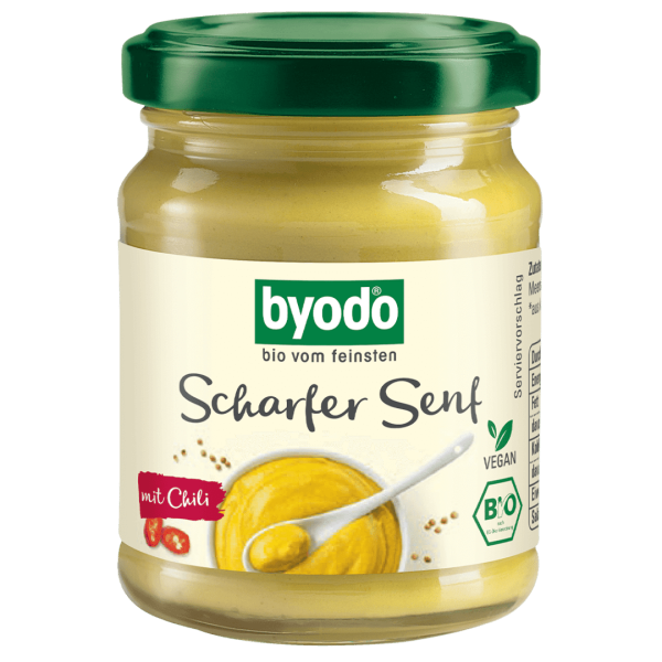 byodo Bio Scharfer Senf im Glas