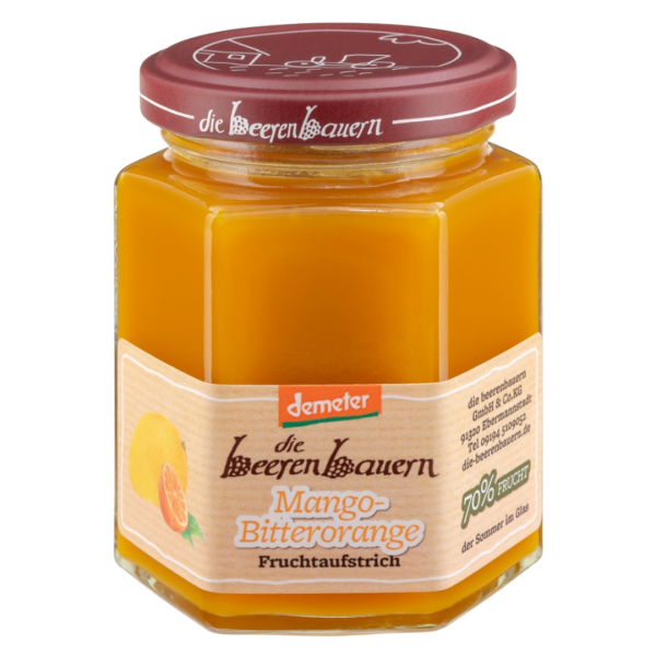 die beerenbauern Bio Mango-Bitterorange Fruchtaufstrich