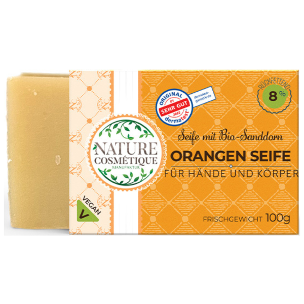 Nature Cosmétique Orangen Seife mit Sanddorn Extrakt