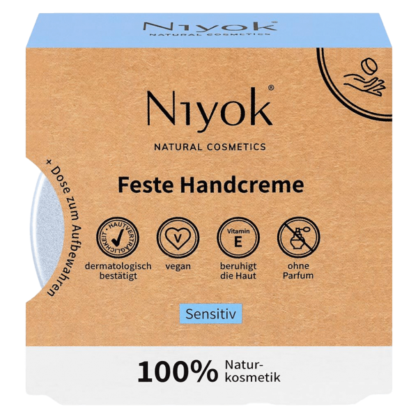 Niyok Feste Handcreme Sensitiv MHD 31.05.2024